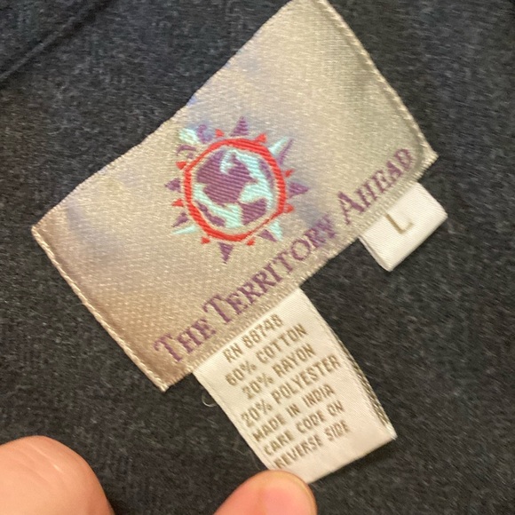 Vintage the territory ahead southwestern casual button down mens size large - Picture 10 of 11